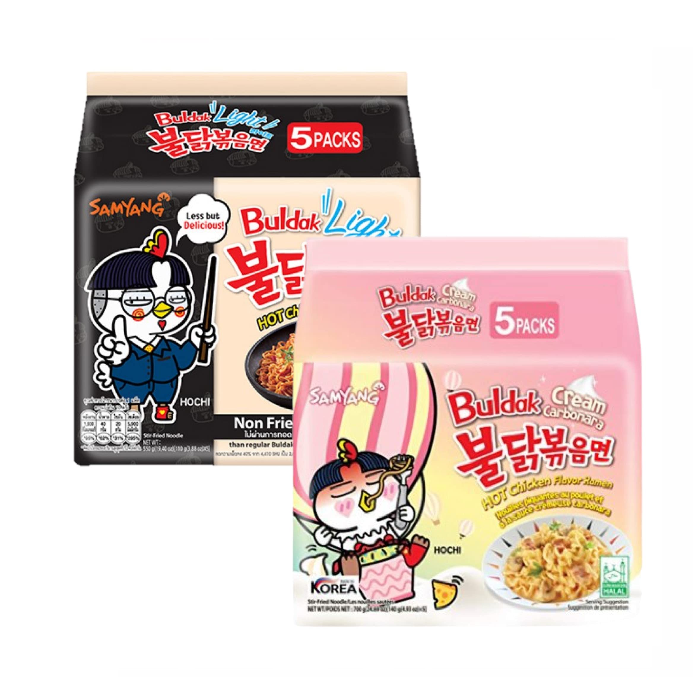Buy [ 10 PACKS ] Spicy Chicken Fried Noodles Creamy carbo and BuldaK
