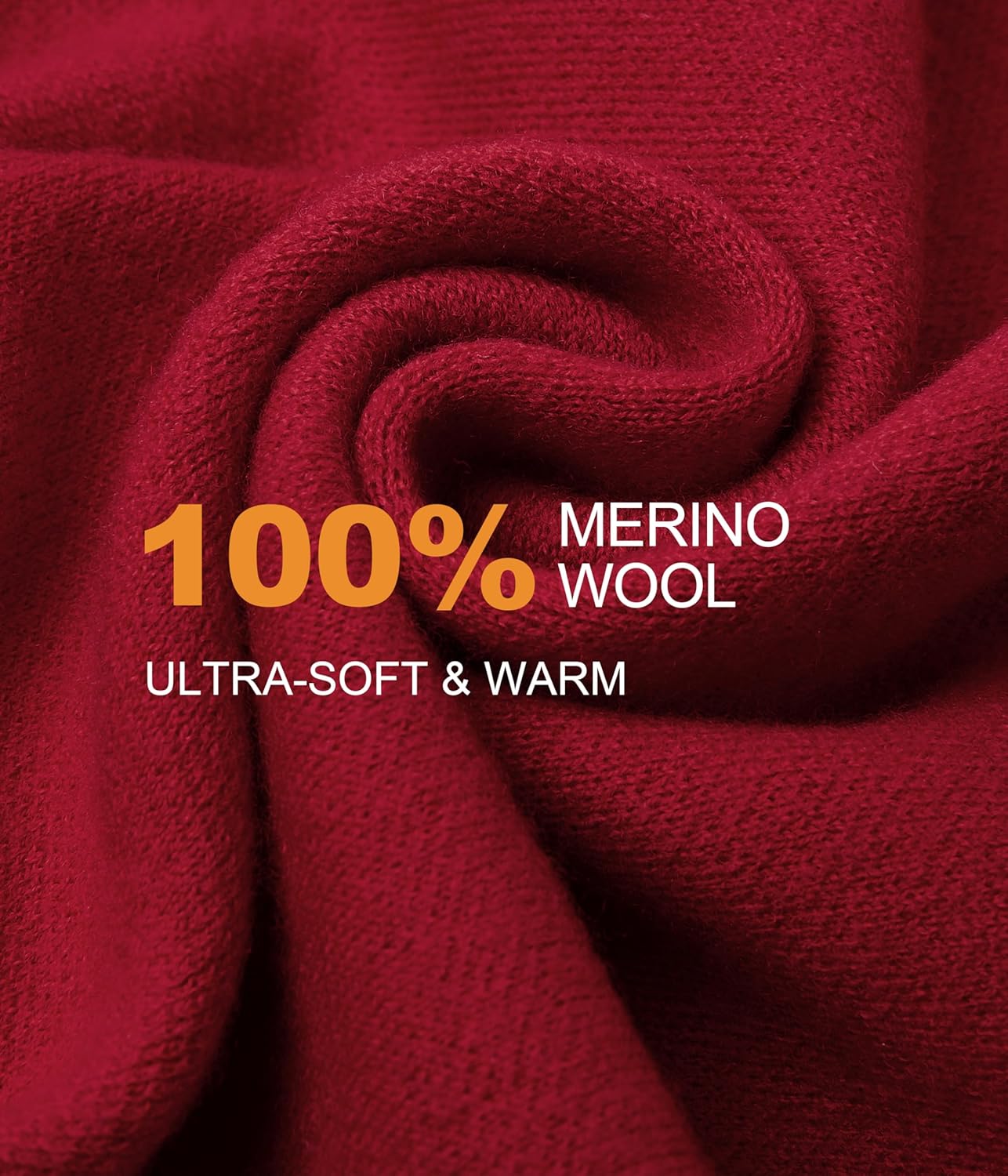 Scarf for Men,100% Merino Wool Mens Scarf Winter,Warm Soft Cashmere Australian Wool Scarves for Cold Weather - Image 2