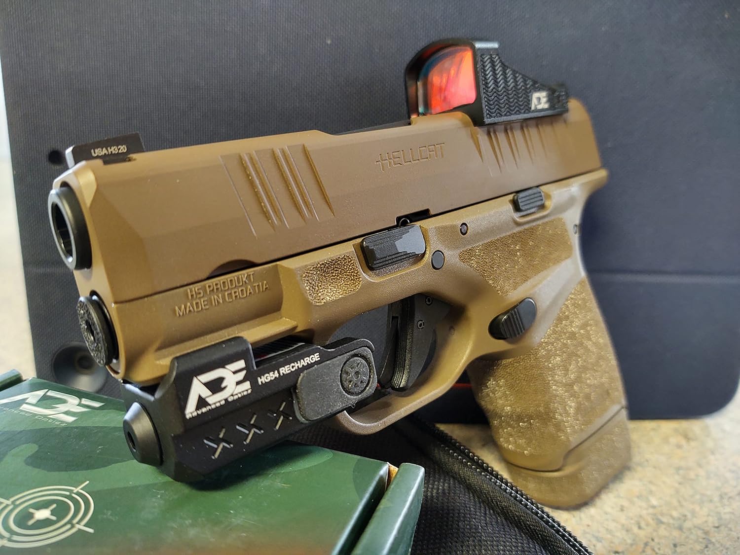 Ade Advanced Optics Spike Red Dot Sight for RMS/RMSC Footprint Optics Ready Pistol Such as Canik TP9 Elite SC, Mete SFT, Sig Sauer P365XL/P365X,Ruger Max-9,Glock 43 MOS,Springfield Hellcat(OSP/PRO)