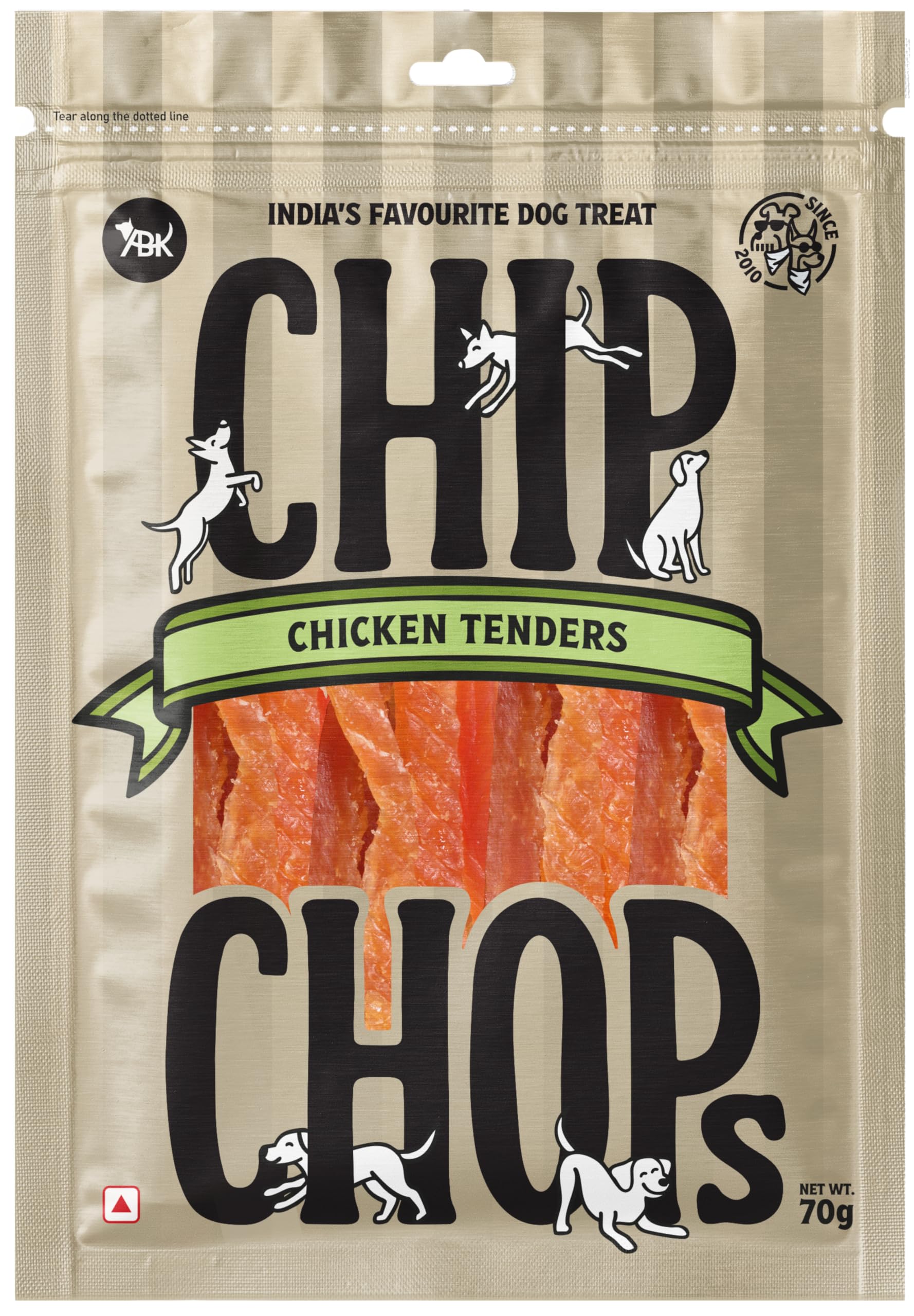 Chip Chops All Life Stages Chicken Tenders Slice, Dry Dog Treat, 70g, Optimum Health Formula-image-6