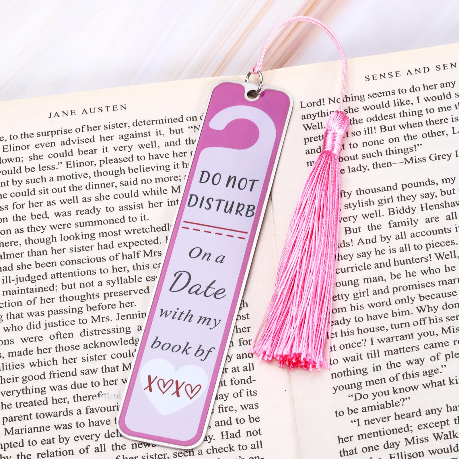 Funny Romance Bookmark With Tassel - 'Do Not Disturb' Book Lover Gift For Women Readers