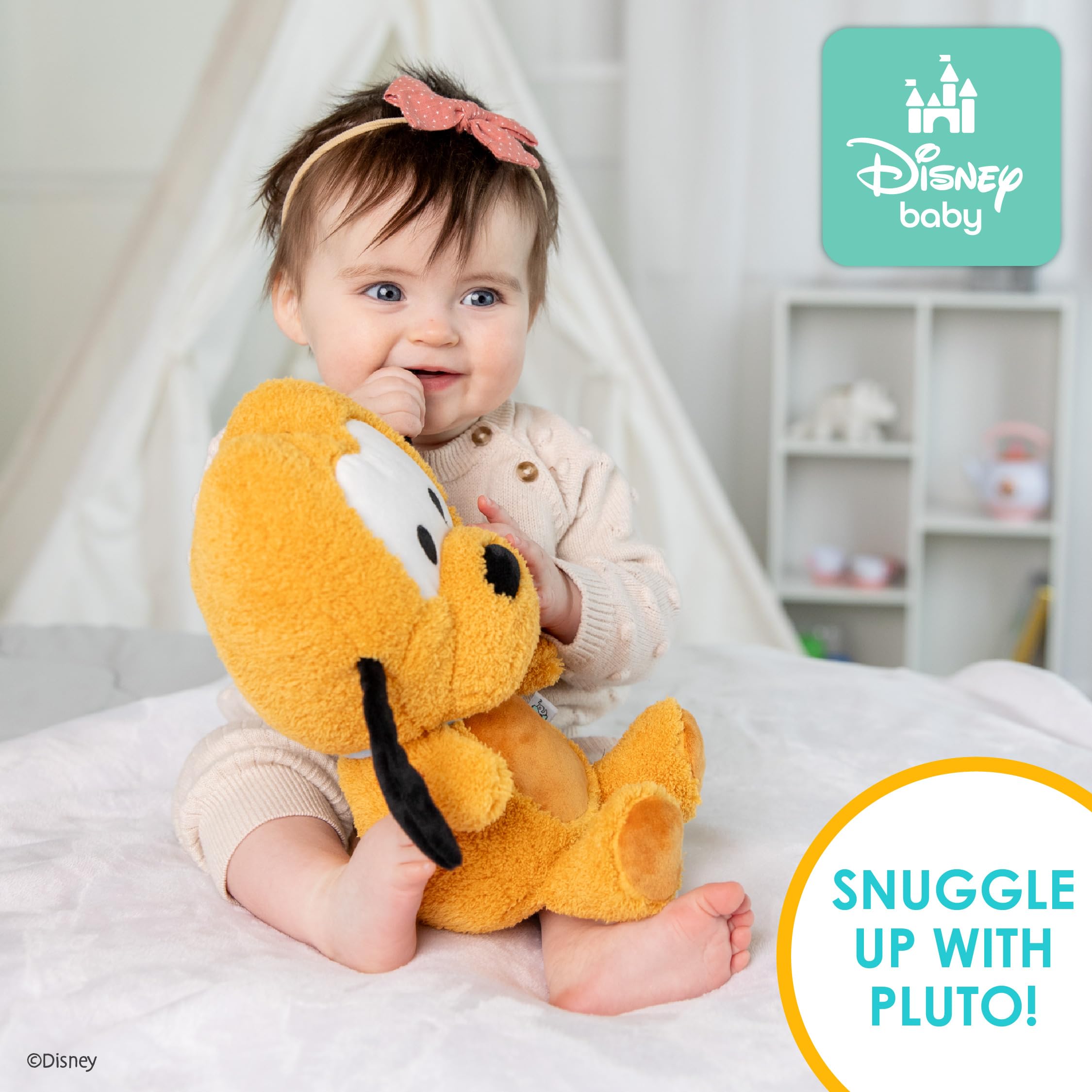 Amazon.com: Disney Baby Pluto Cuteeze Stuffed Animal Plush for