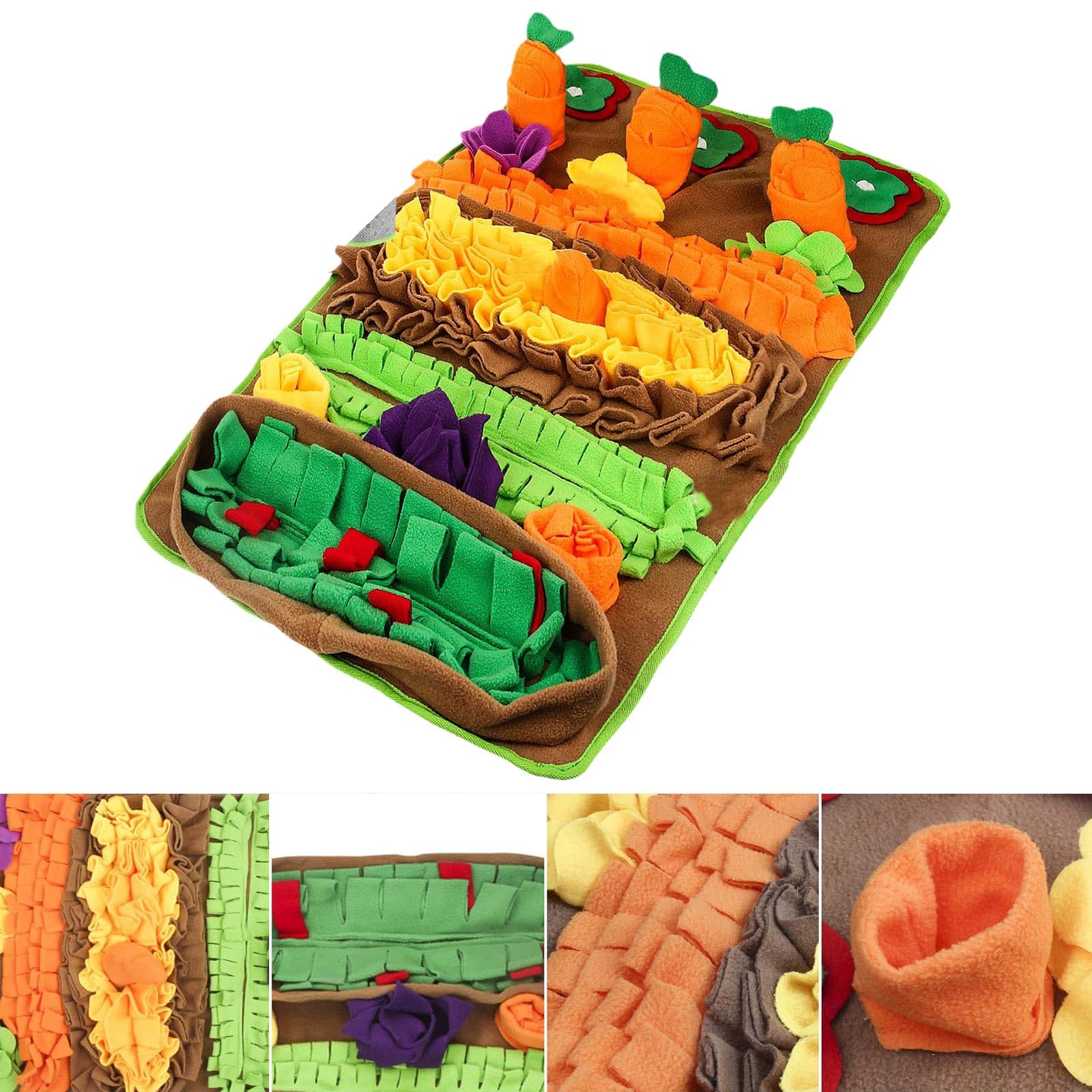 Tapis anti-bruit pour chien Tapis d'alimentation lente Puzzle de conduite ennuyeux de l'ennui Animal de compagnie Réduit l'anxiété Tapis de reniflement pour animaux de compagnie Fournitures pour