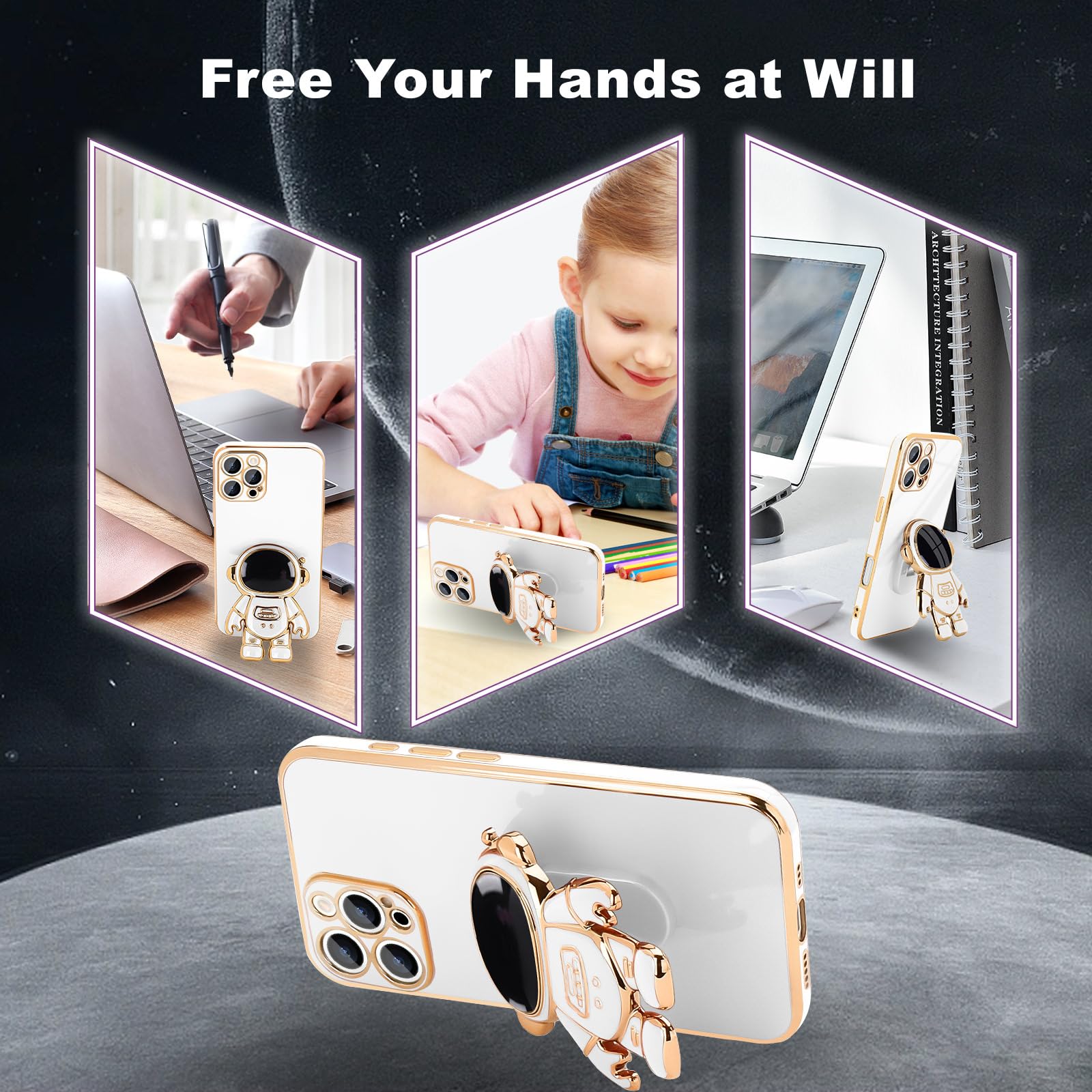 Amazon.com: Pepmune for iPhone 16 Pro Max Case, Cute 3D Astronaut