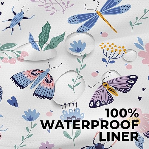 Miniatura 2 de Little & Lourdes 2 bolsas de tela para pañales húmedos y secos con cremallera, impermeables, con bloqueo de olor, lavables a máquina para guardería