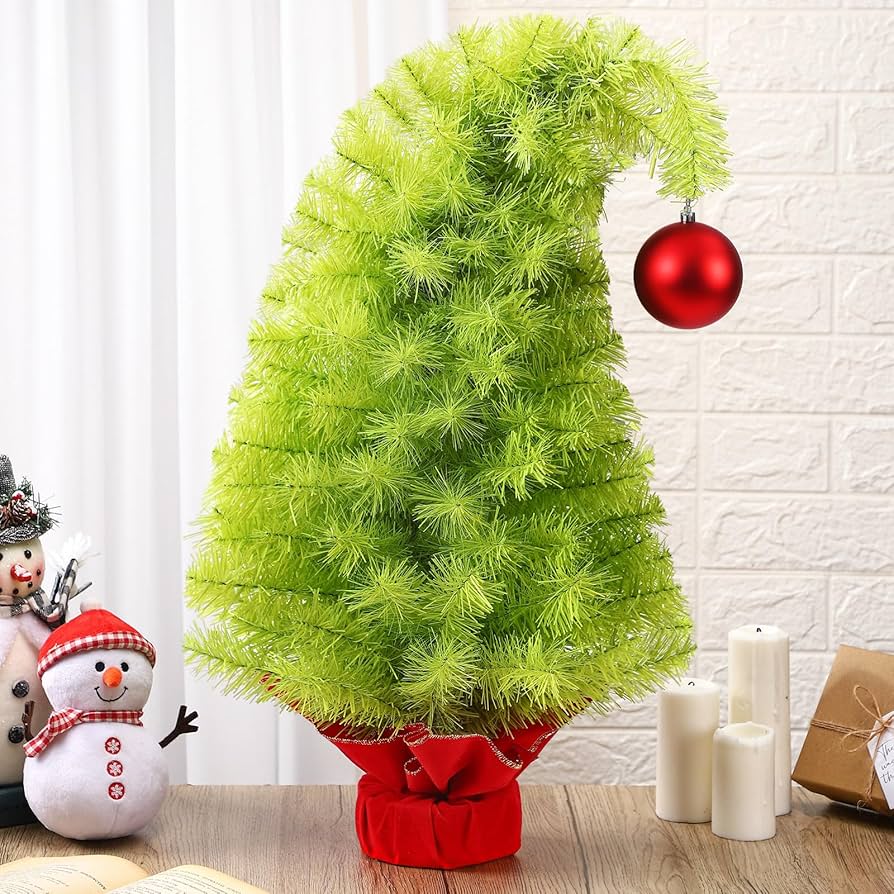 Amazon.com: Motionchic 2 FT Lime Green Christmas Tree