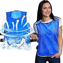 Evaporative Cooling Vest for Women - PVA Water Activated Ice Cool Vest for MS Hot Weather Summer