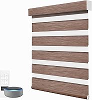 Vista 20 de ACMEART Persianas Cebra Motorizadas con Control Remoto, Control por APP y Funciona con Alexa/Google/Matter, Persianas de Ventana 100% Opacas