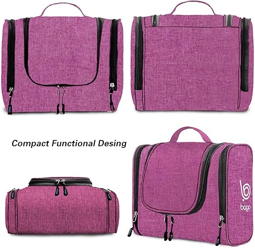 Miniatura 98 de Bago Neceser de viaje para mujeres y hombres, tamaño XL, impermeable, para colgar y artículos de aseo personal, bolsa de aseo grande para baño