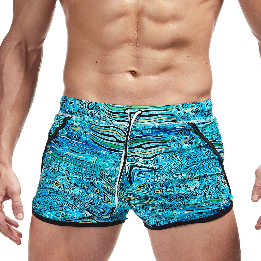 Buy PACT Mens y Swimming Booty Short Shorts 70s 80s Vintage Swimwear