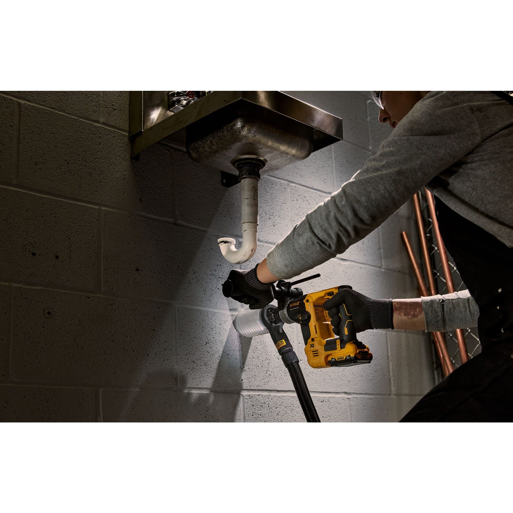 Martillo sin escobillas XR 12V SDS-Plus® 1,1J 2 modos sin cargador/batería con Maletín TSTAK