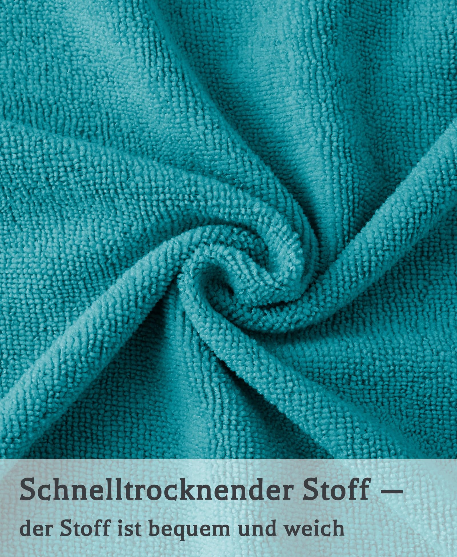 DiaryLook Kapuzen-Badeponcho mit Reißverschluss | Schnelltrocknender Surf-Poncho Microfiber Handtuch für Strand/Schwimmbad | Umkleidehilfe bei Wassersport & Schnorcheln | Damen & Herren