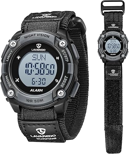 NN BEN NEVIS Reloj digital para hombre, reloj deportivo al aire libre, impermeable, con alarma, calendario, cronómetro, cronógrafo, luz trasera