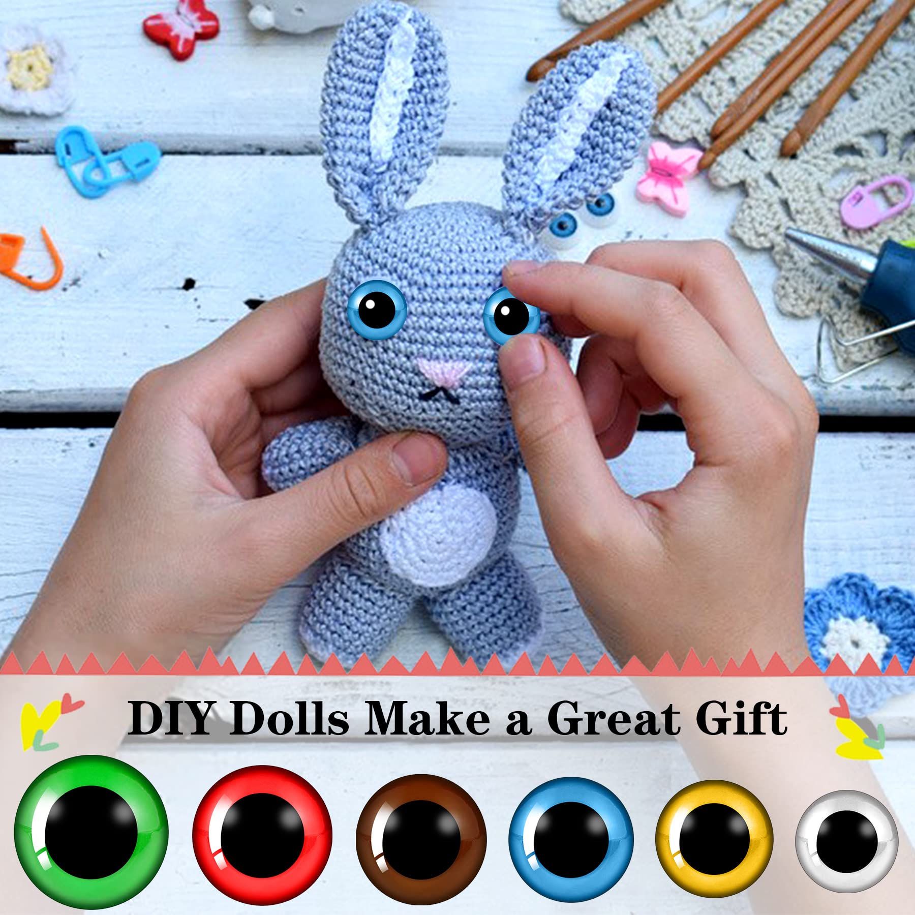 Buy 90 Pieces 1230 mm Large Safety Eyes and Nose with Washers for