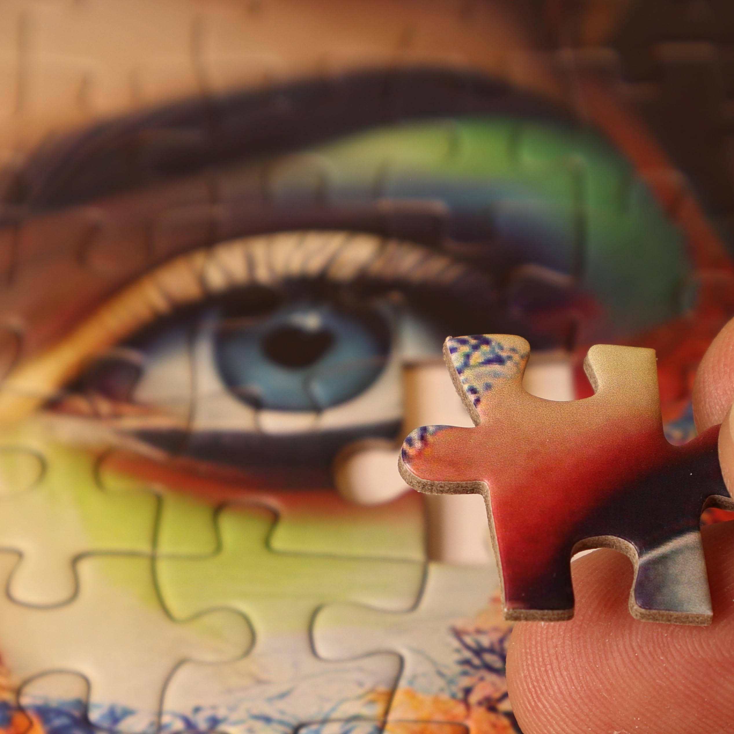 ROJEMAX Jigsaw Puzzle Queen of The Jungle, 1000 Piece Jigsaw