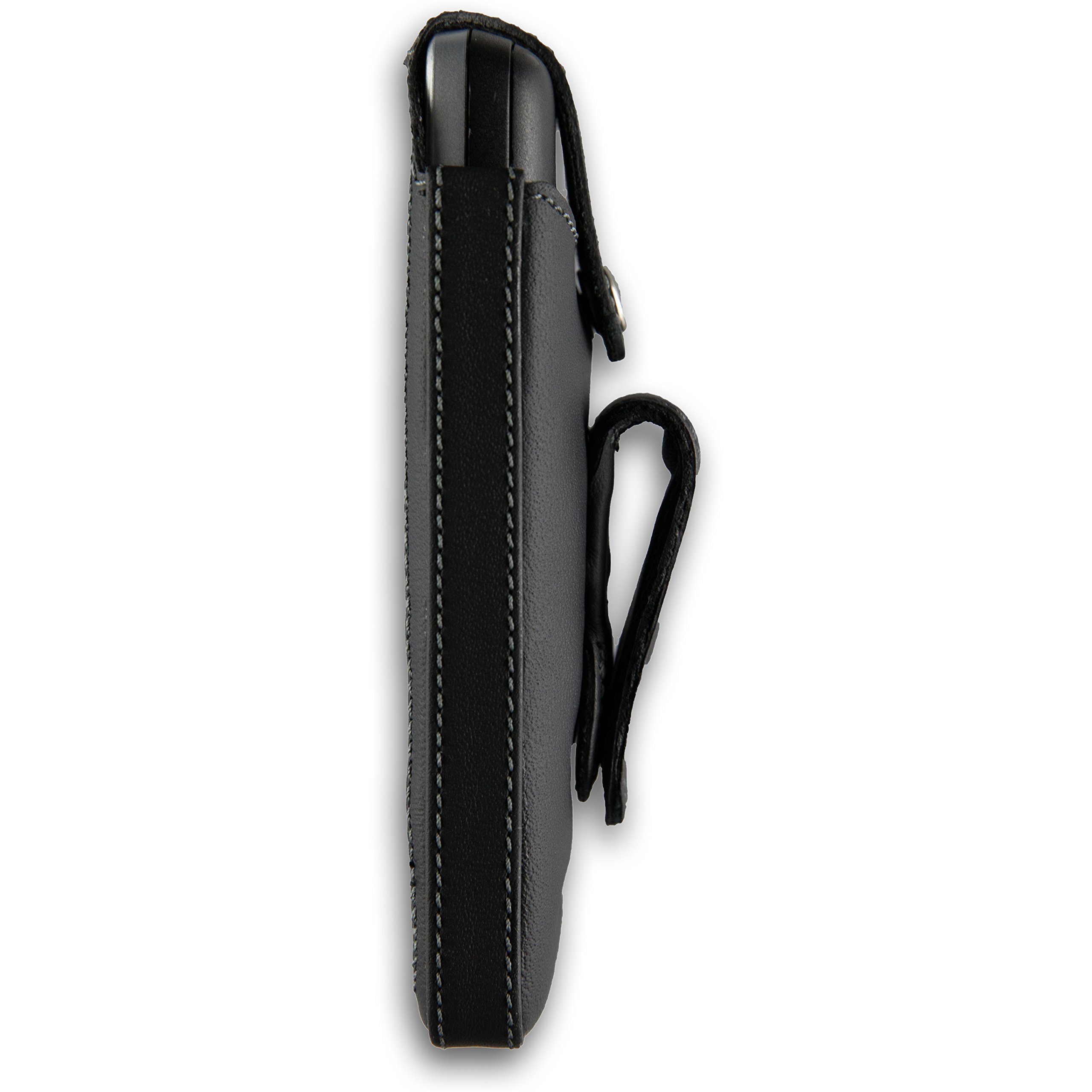 JT Berlin Turnline Case Gigaset SL450/H / SL450HX / SL750/H / SL750H Pro / SL800H Pro, etui Unify Openscape SL5 / SL6 (obrotowy klips do paska z 8 pozycjami, inteligentna folia) czarny