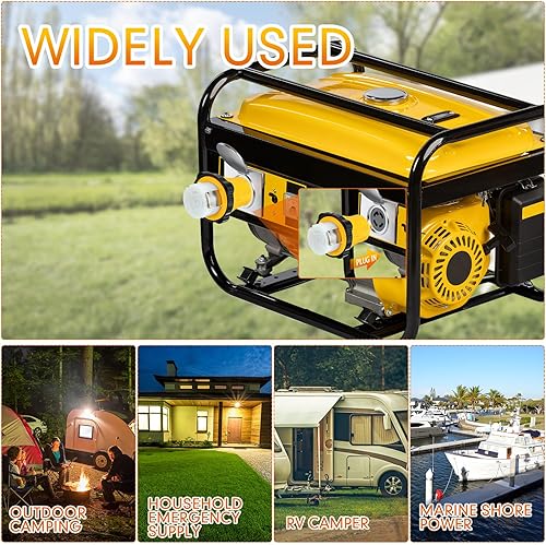 Miniatura 6 de Kanayu NEMA L14-30P a SS2-50R RV Adaptador de generador de energía marina, generador de bloqueo de 4 clavijas 30A L14-30P macho a 50A Marine Shore