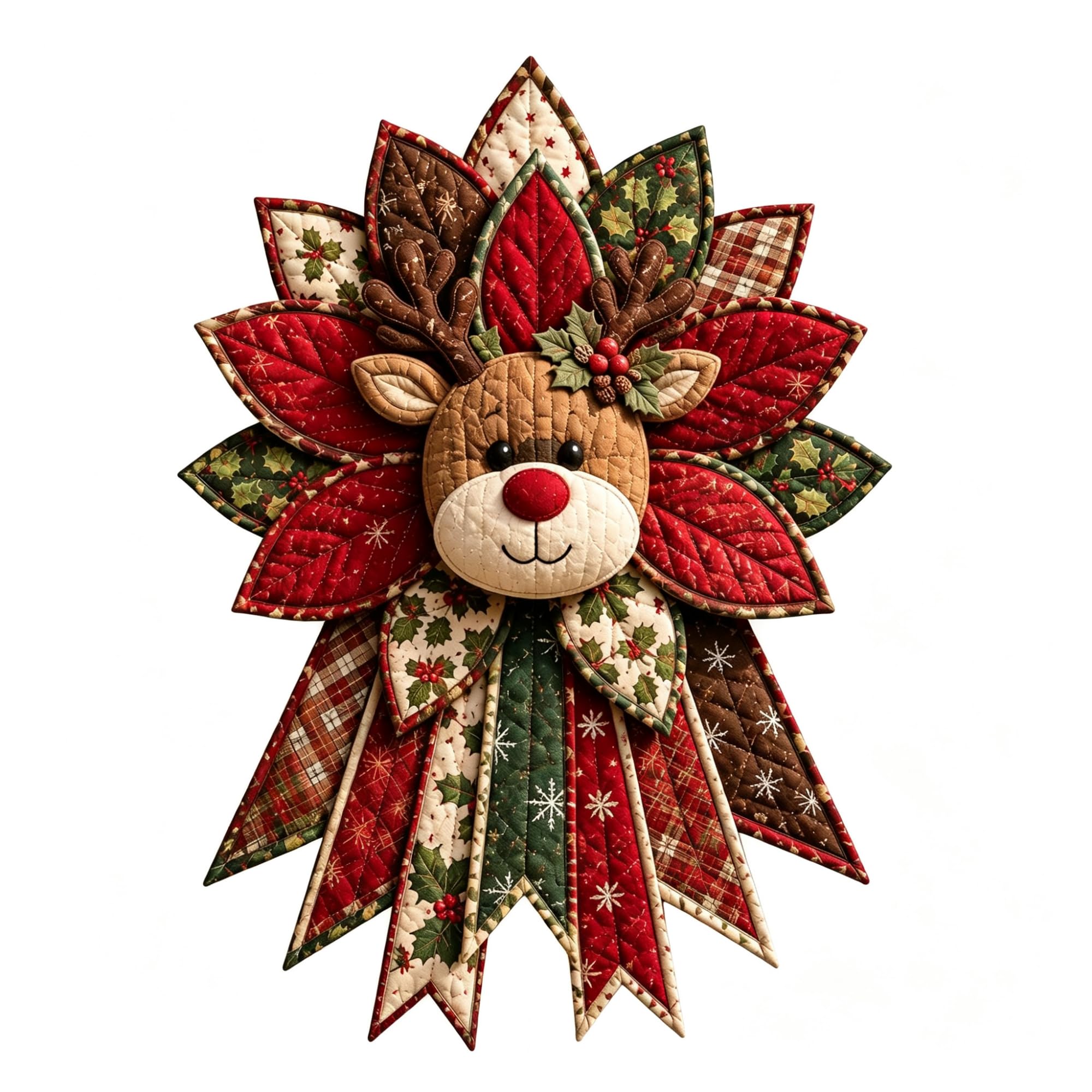 Quilted Christmas Tree Door Hanging Kit | DIY Wreath Sewing Project Kits