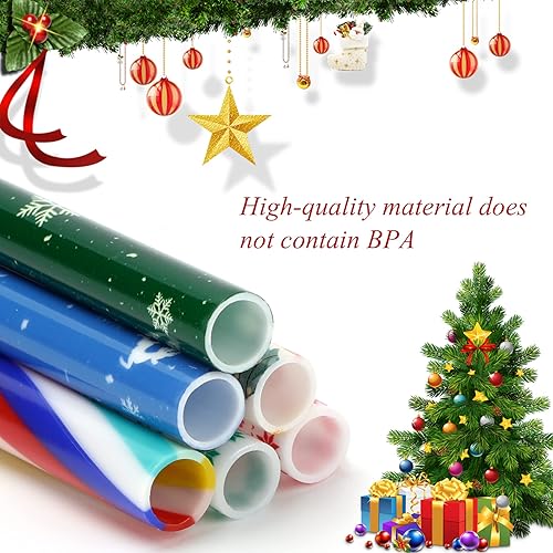 Miniatura 10 de 40 pajitas para el día de San Valentín, sin BPA, de 9 pulgadas, con impresión de plástico duro de San Valentín, reutilizables, para la familia o