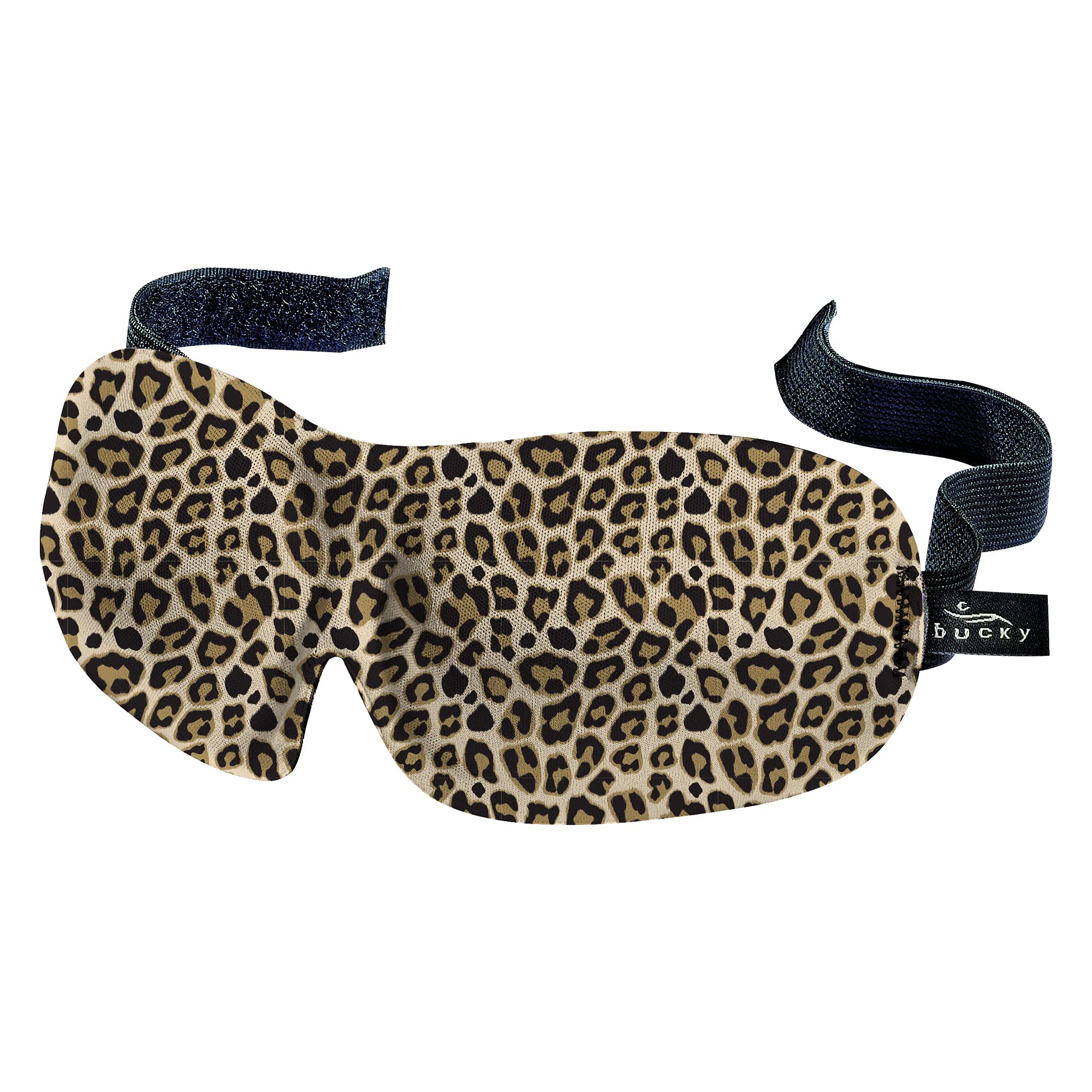 Bucky40 Blinks No Pressure Printed Eye Mask for Travel & Sleep, Leopard, One Size