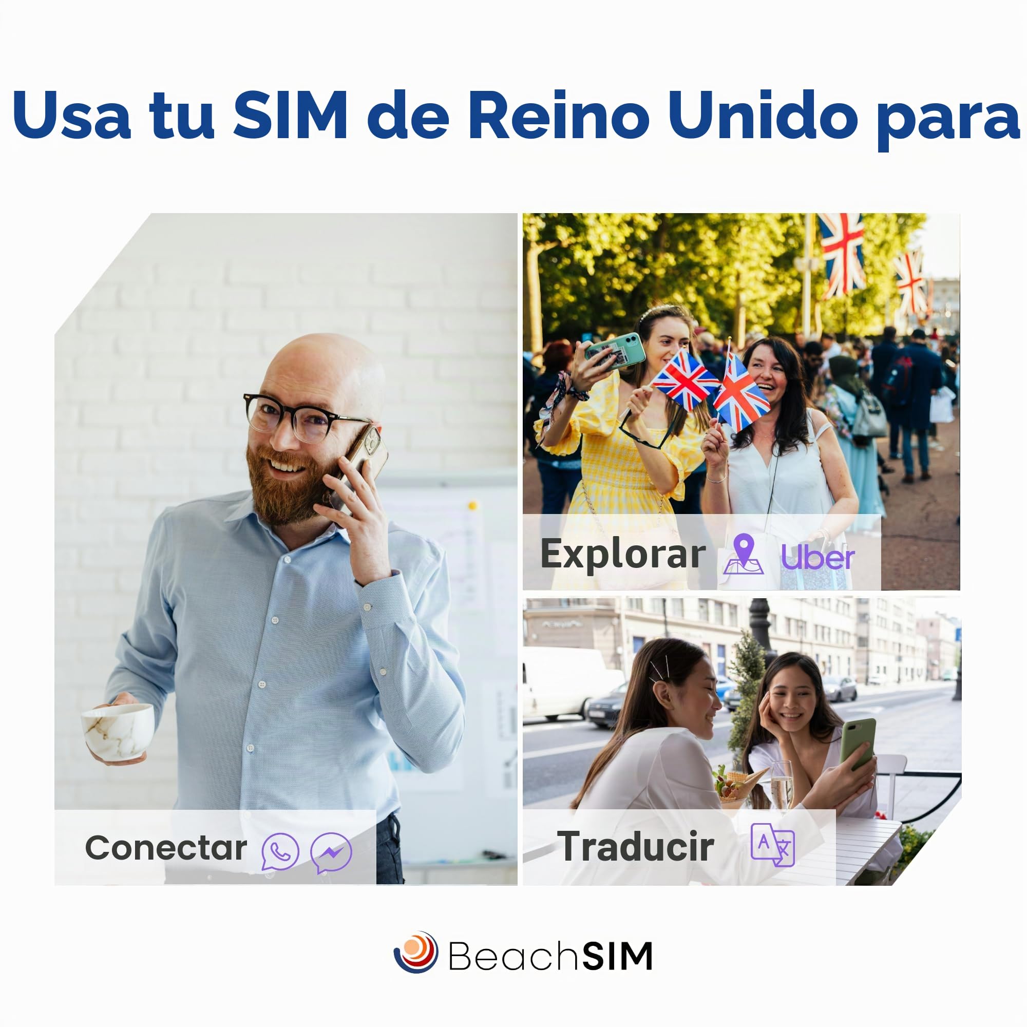 UK SIM Card válida Durante 30 días. 40 GB con número del Reino Unido. La Tarjeta SIM anónima Que Funciona en más de 70 países.