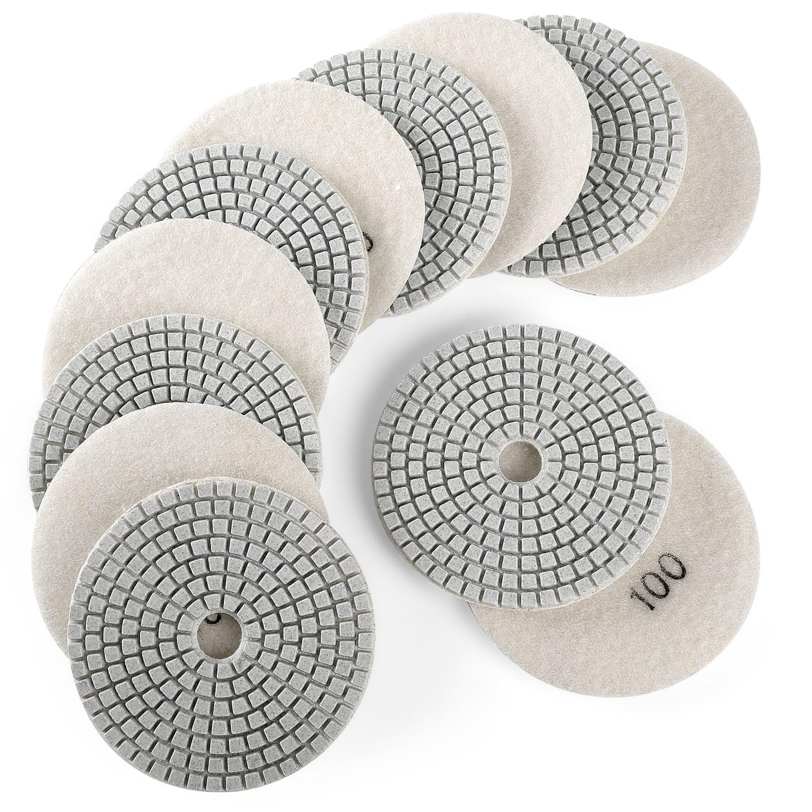 Diamond Polishing Pads Kit - Granite, Marble, Quartz -13