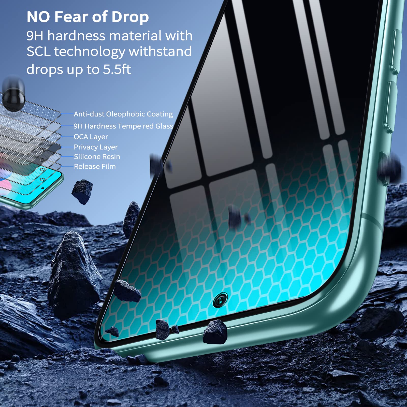 Vauki Protector Pantalla Privacidad Para Xiaomi Redmi Note 10