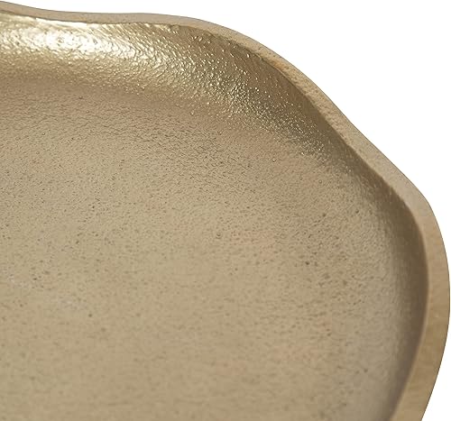 Miniatura 6 de Kate and Laurel Alessia - Mesa decorativa moderna de metal para bebidas 8 x 8 x 22 dorado impresionante soporte de planta de aluminio fundido con