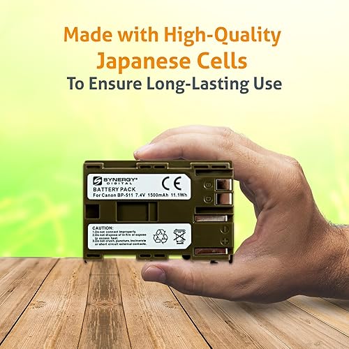 Miniatura 8 de Synergy Digital Baterías para cámara, compatibles con cámara digital Canon EOS 40D, (iones de litio, 7.4V, 1500 mAh), repuesto para batería Canon
