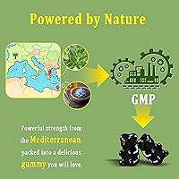 Vista 7 de Aceite de orégano con aceite de semilla negra + vitamina D3 Aceite de orégano 3 en 1 500 mg gomitas para la salud inmune Conserva carvacrol