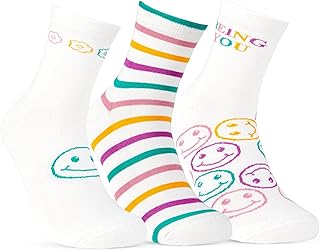 مجموعة من 3 شرابات نصف تيري عالية على شكل حرف L للنساء