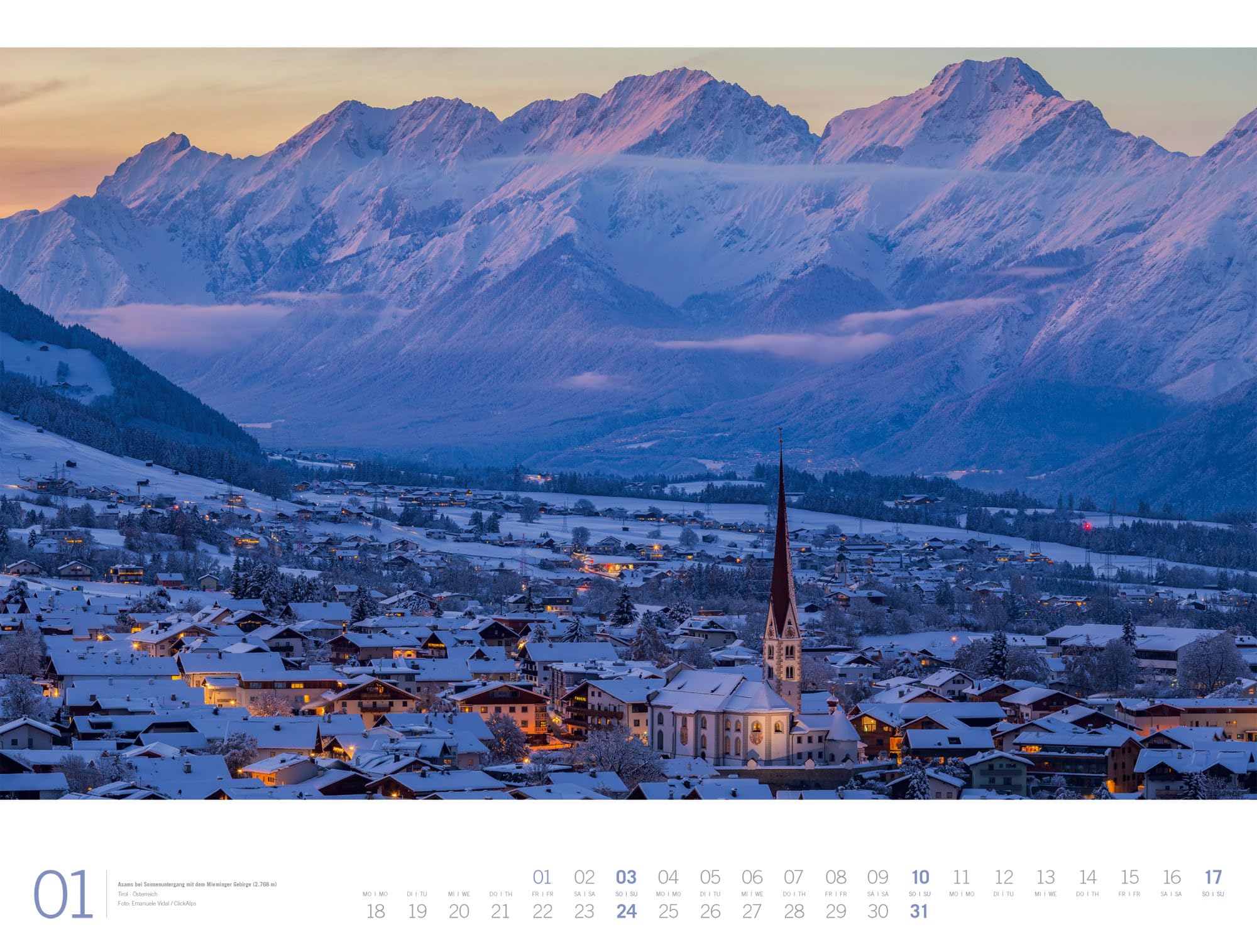 Alpen Gallery Kalender 2027: Bildstarker Berge-Kalender im großen Querformat (66x50 cm) | Berge und Natur im Großformat