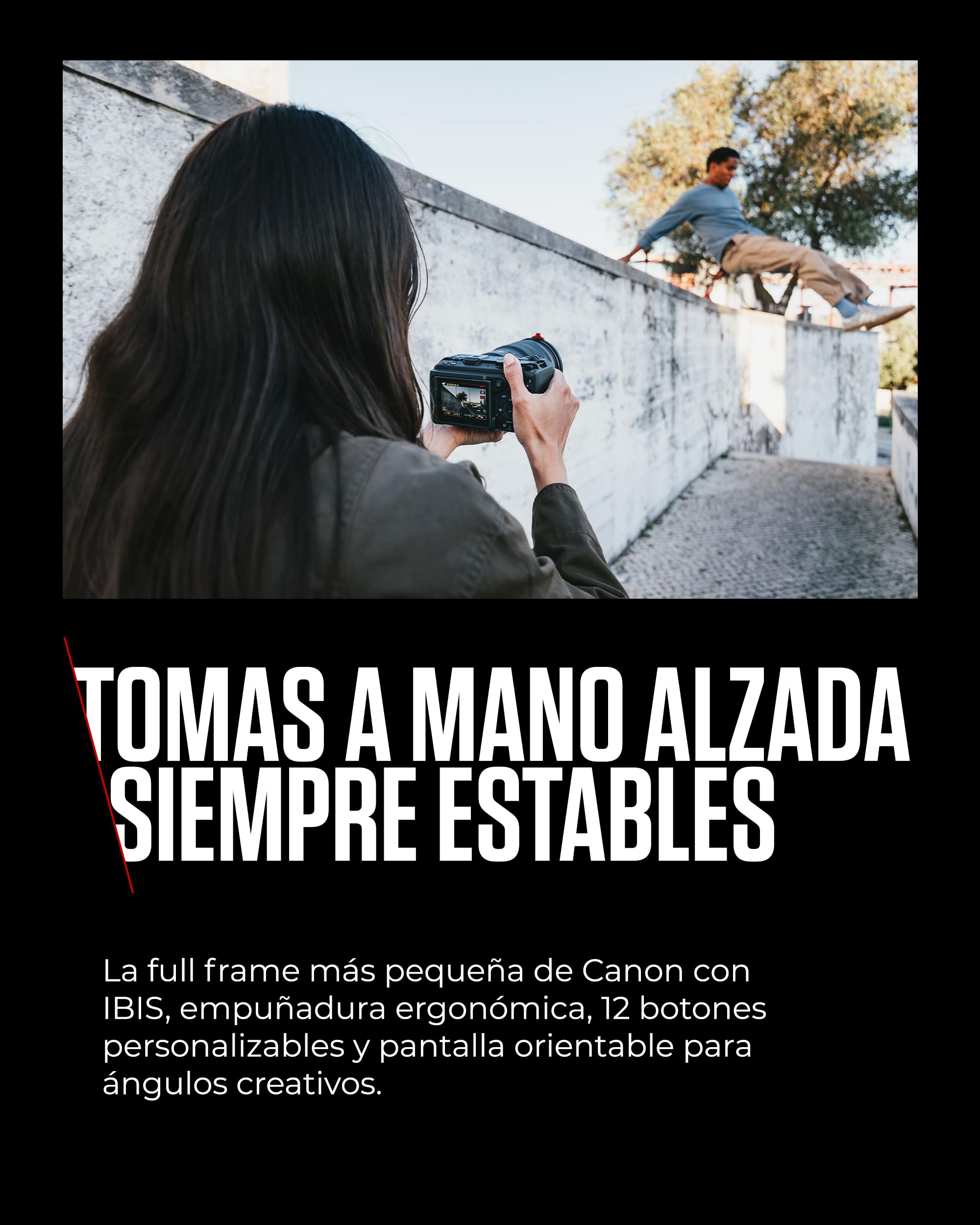 Canon EOS R6 V Cámara Mirrorless Full Frame + Objetivo RF 20-50mm F4L IS USM PZ | Kit Vlogging con Vídeo 7K Raw, Estabilización y Open Gate | Creadores, Youtube, Viajes