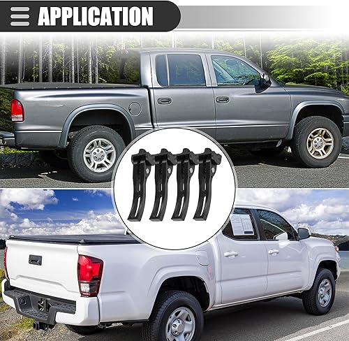 Miniatura 3 de Motoforti Abrazadera trasera, abrazadera de cubierta Tonneau para caja de camión, piezas de repuesto universales para cubierta plegable dura o