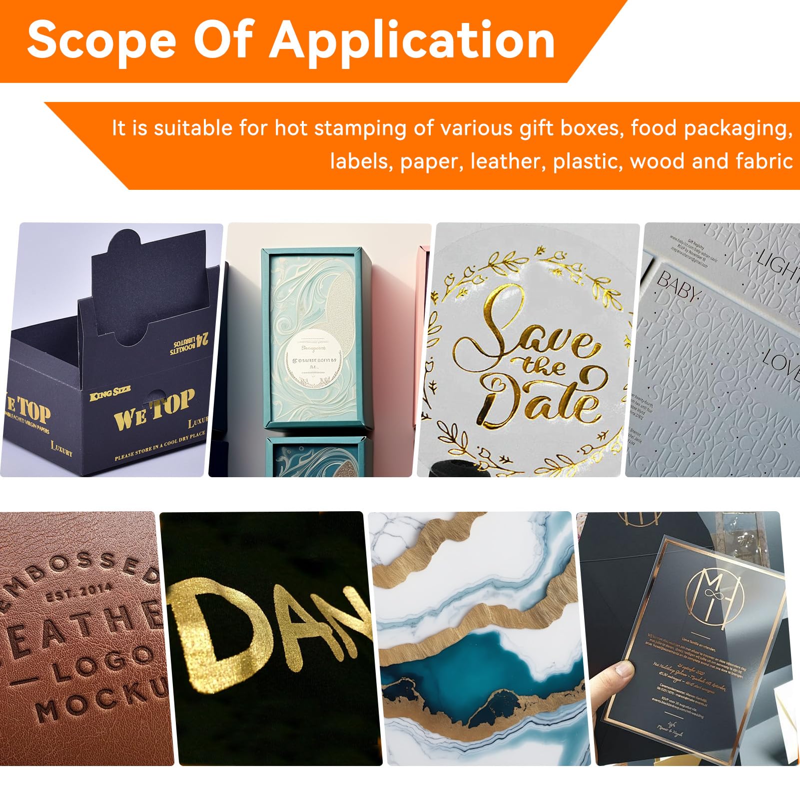 Hot Stamping Foil, Paper Anodized Aluminum Leather Cloth Package Box DIY Decoration Accessories 3cm Width 120 Meters/Roll(White)