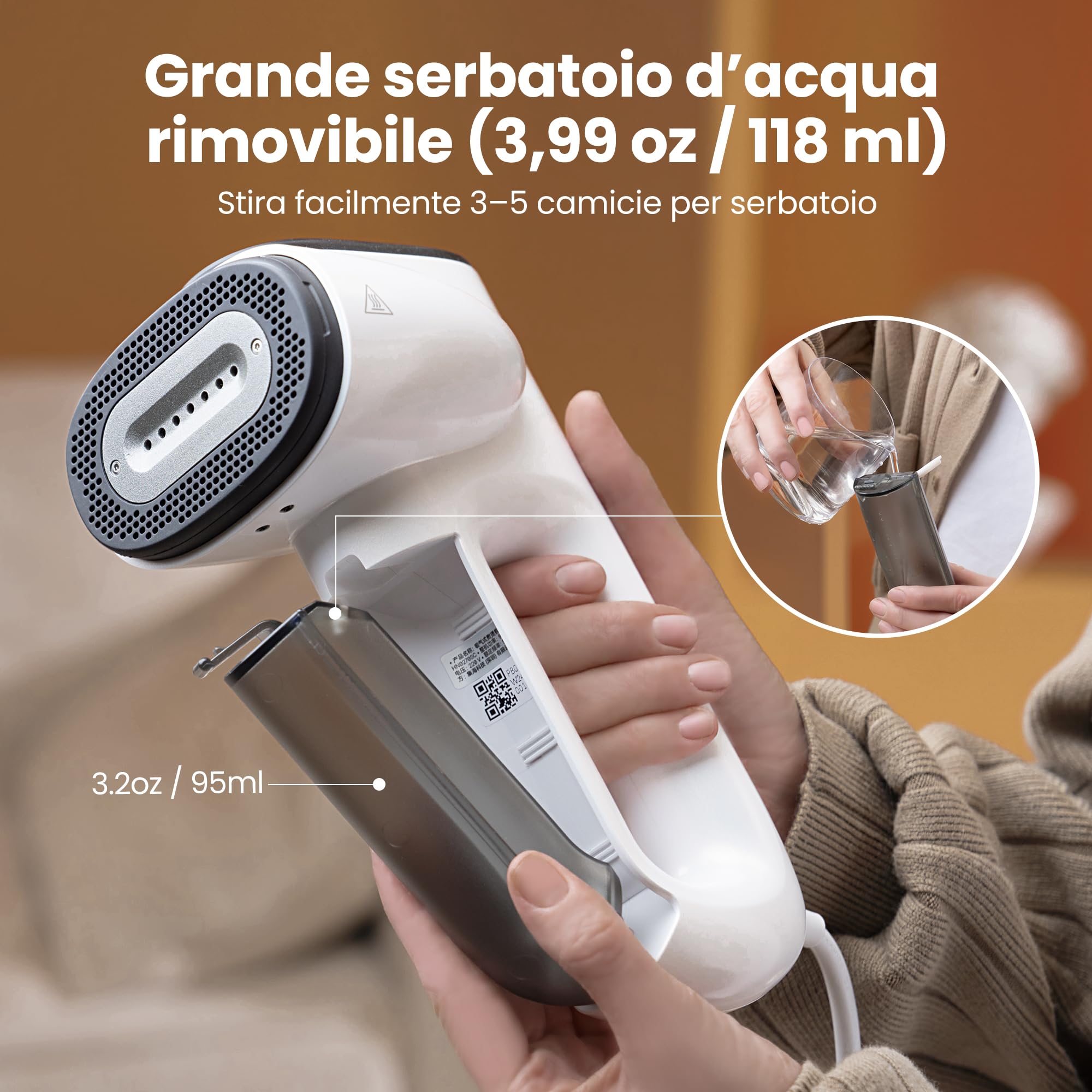 Neakasa Magic 1 - Piastra a vapore portatile con aspirazione, compatta e pieghevole, non necessita di asse da stiro, utilizzabile con una sola mano