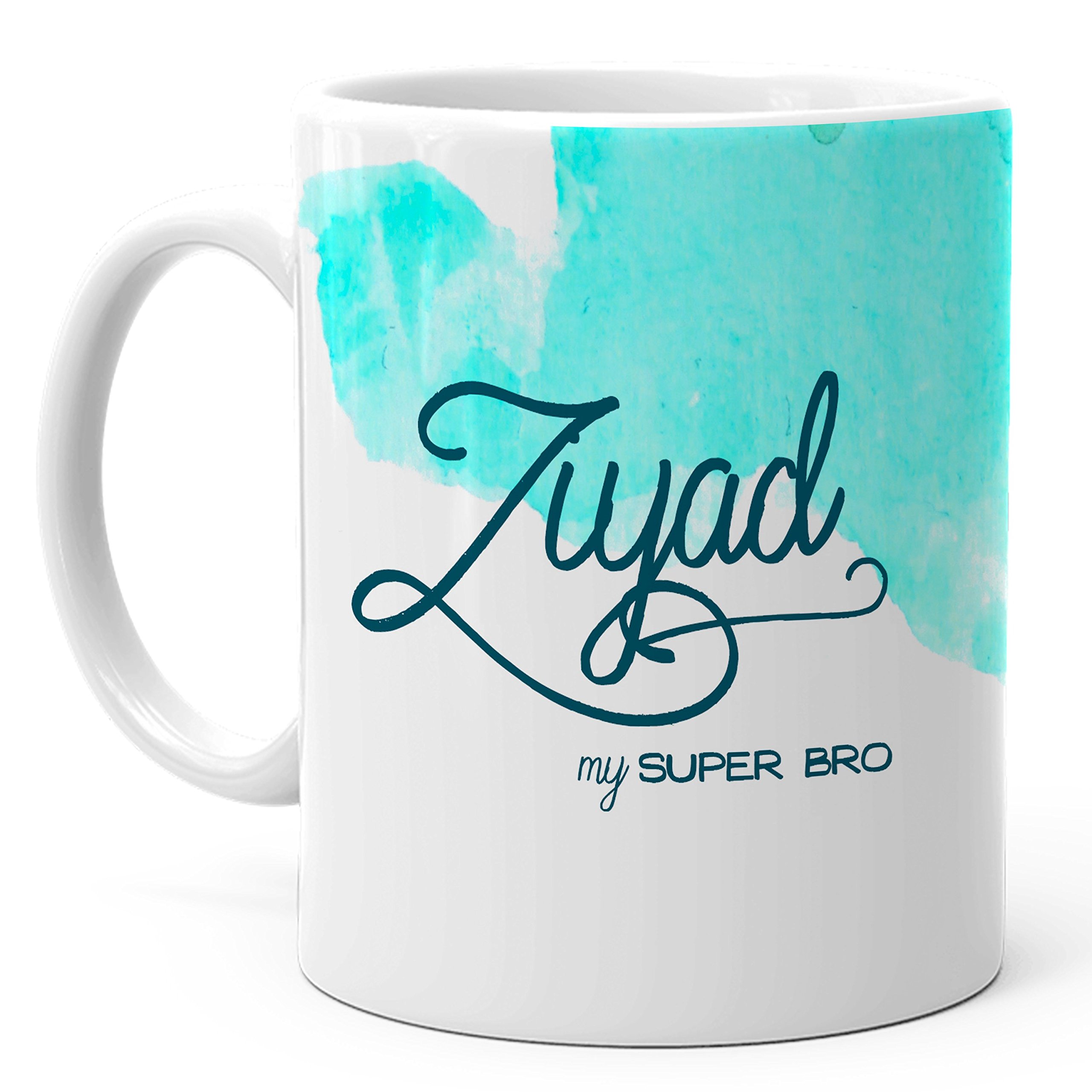 Hot Muggs -Ziyad My Super Bro Personalized Ceramic Mug, 350ml, 1 Pc