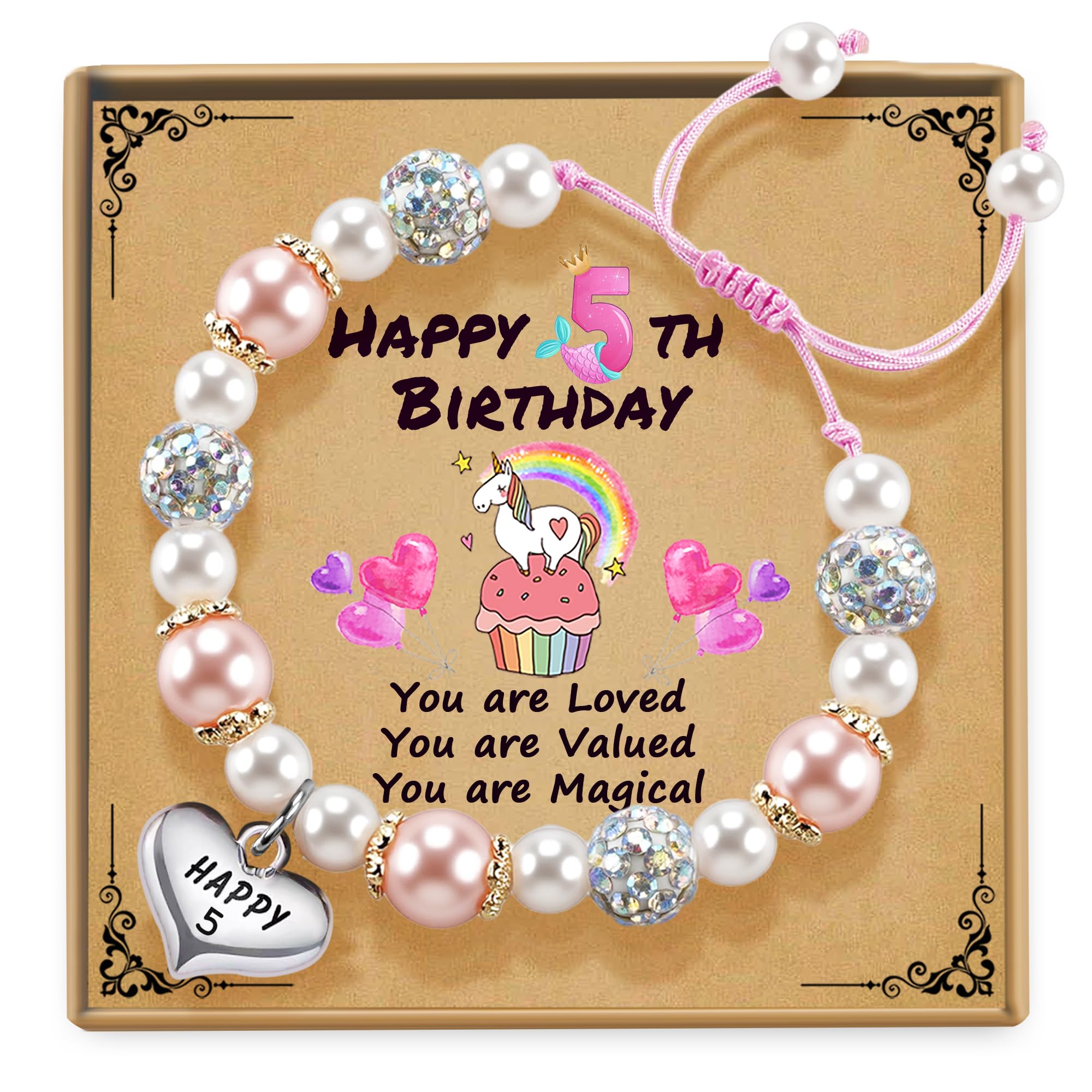 Sereney Birthday Gifts for Girls, 1-16 Year Old Girl Birthday Bracelet Gift