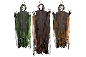 FUNPENY 3 Pack Hanging Ghost Outdoor Halloween Decorations
