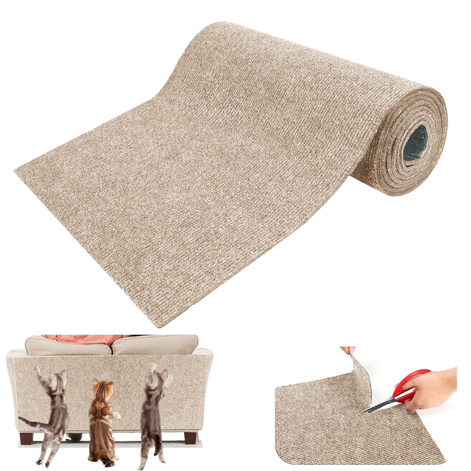 Cat Scratcher Mat, Anti Scratch Cat Furniture Protectors, Sofa Cat Scratch Protector, Adhesive Climbing Cat Scratcher, Protecting Furniture from Cat Scratching for Sofa Cat Scratching Pad for Wall