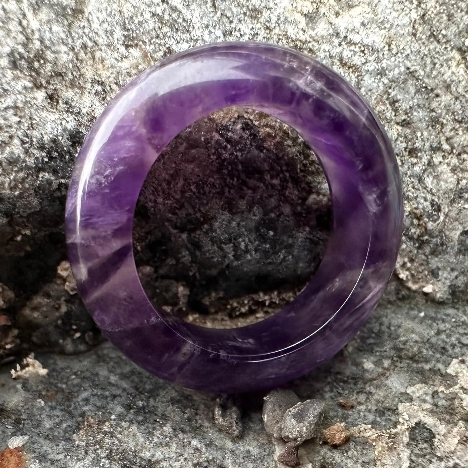 Natural Crystal Rings for Women & Men, Healing Stone Jewelry Gift