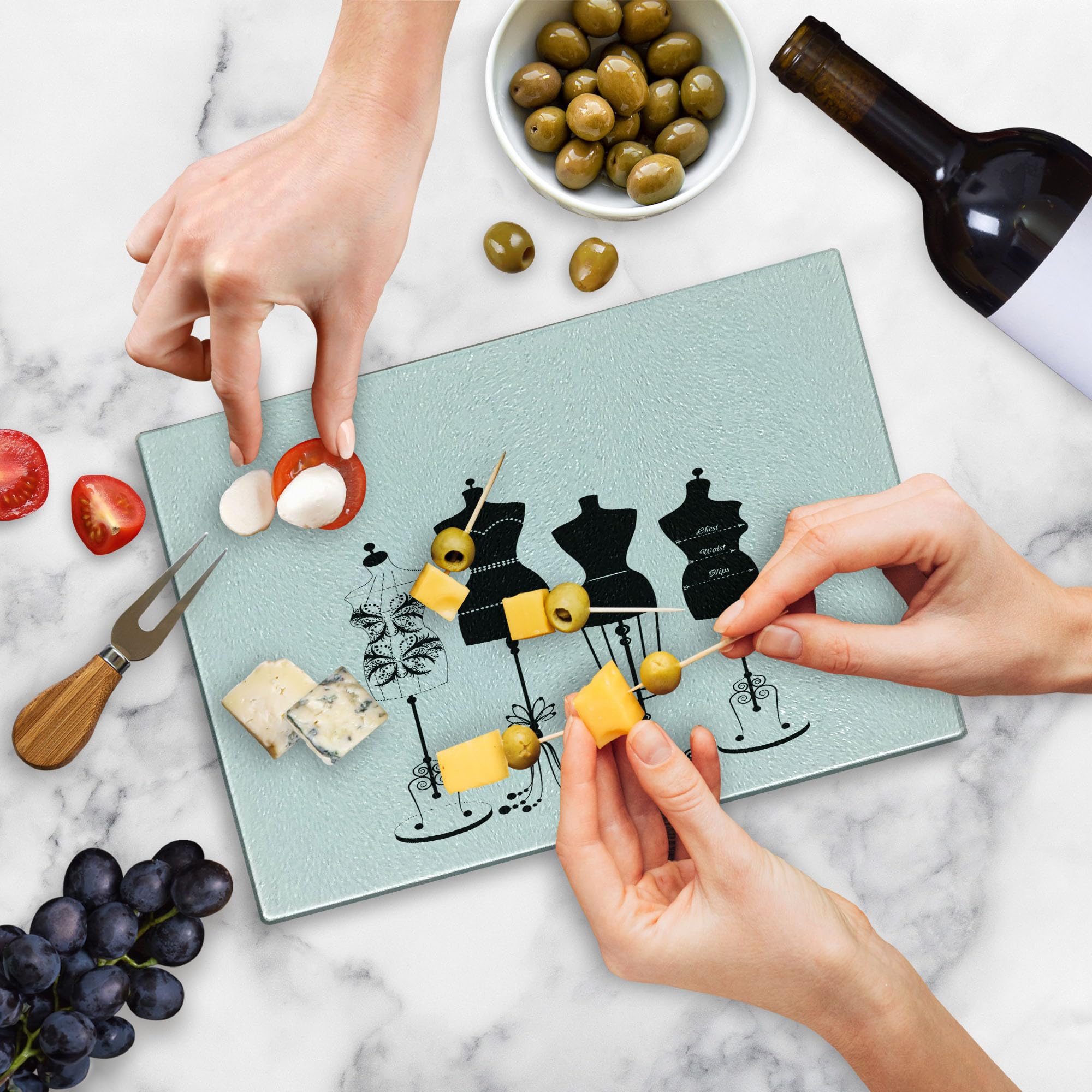 dress cutting board Jockey Silk Charcuterie / Cutting Board Small Dress & Dwell