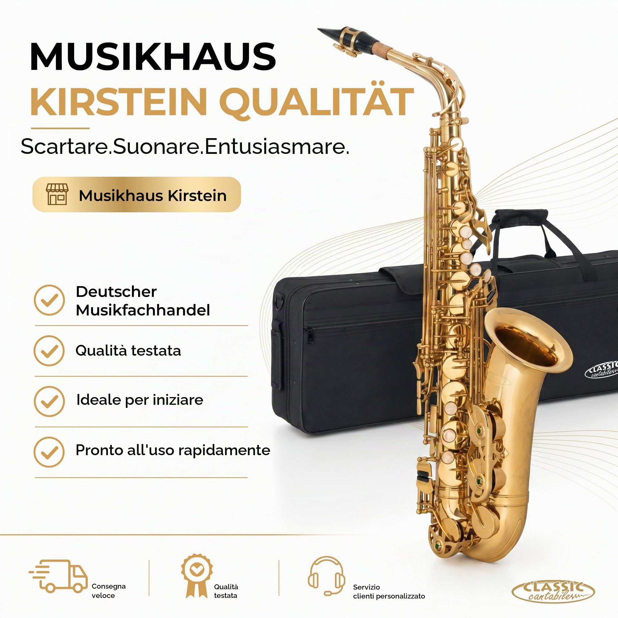 Classic Cantabile Winds AS-450 Sassofono Alto Mib