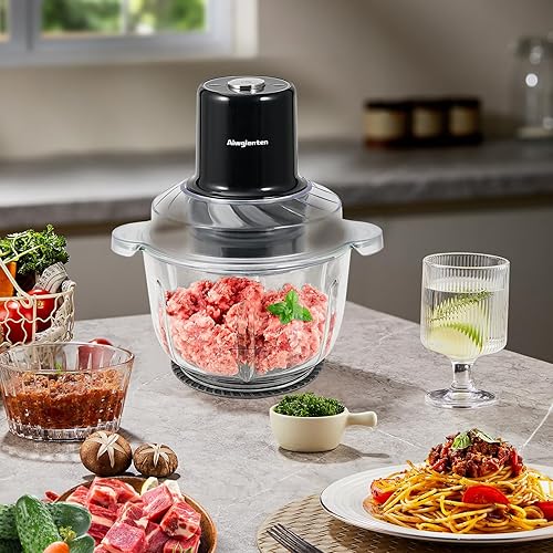 Miniatura 7 de Batidora de mano de cocina, picadora de carne pequeña y picadora de alimentos, picadora eléctrica de verduras de cinco velocidades, regulación