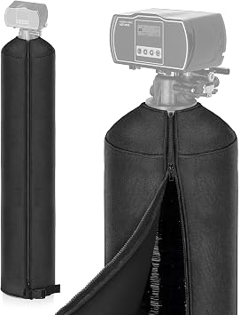 Water Softener Cover Outdoor,Neoprene Water Softener Sweat Jacket, Water Softener Tank Jacket with Secure Buckle Closure for All-Weather Protection-10"x54"