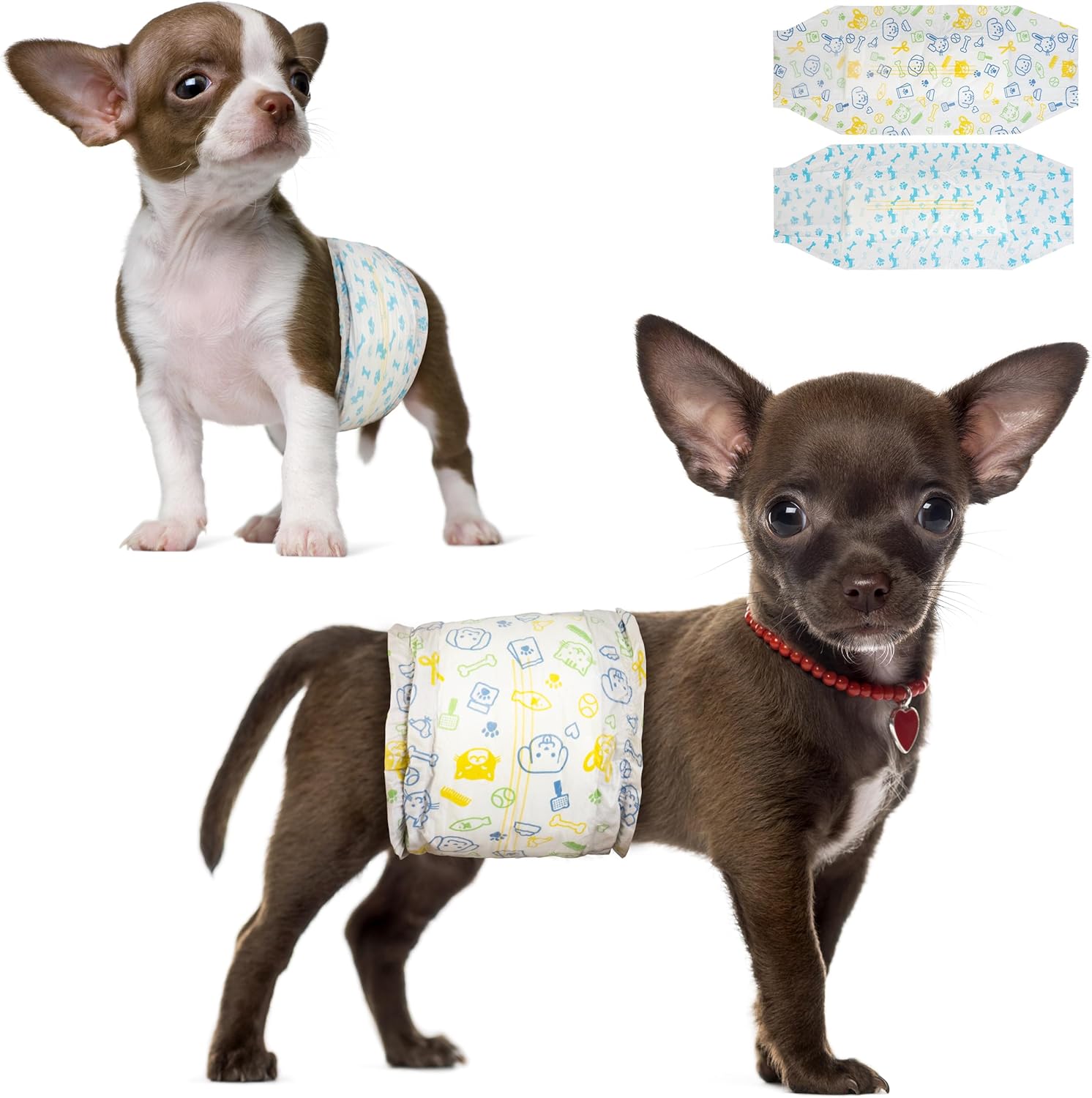 Dono Disposable Male Dog Diapers 24 Pcs Super Absorbent