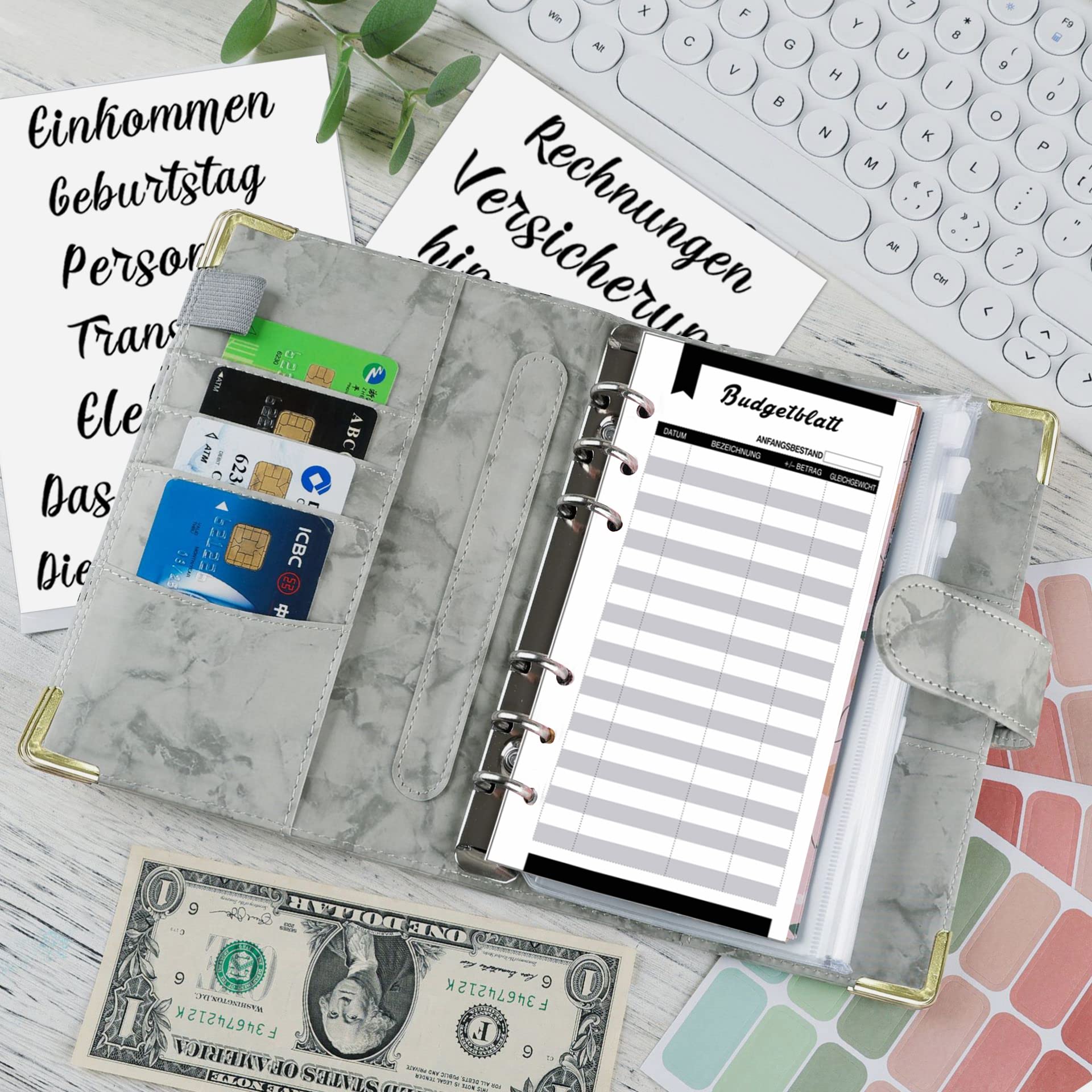 Budget Planner Con Buste A6 - Organizzatore Soldi, Fogli Di Budget, Adesivi - Foto 10