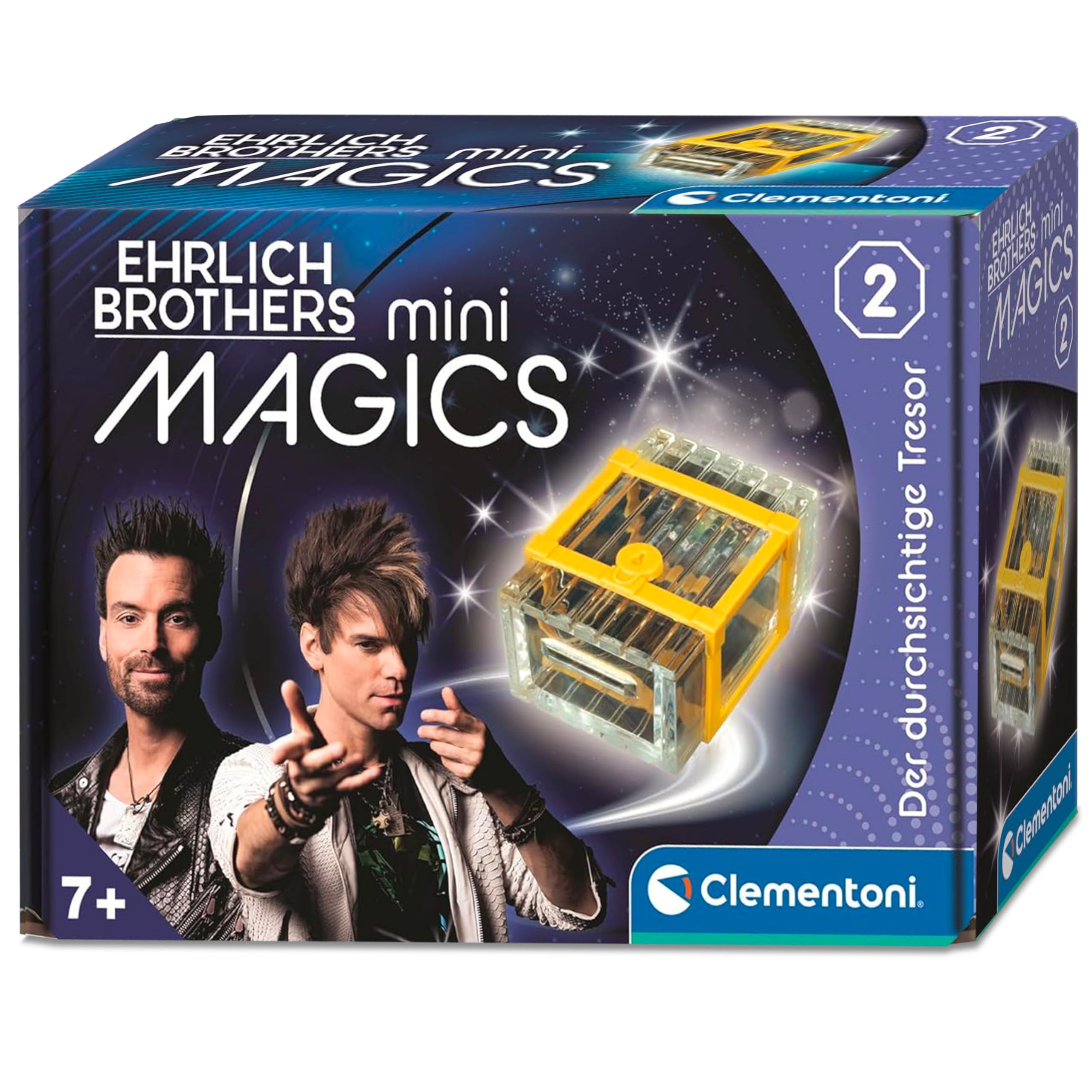 Clementoni Ehrlich Brothers miniMagics Der durchsichtige Tresor - Zaubertrick für Kinder ab 7 Jahren - Mini-Zauberbox als Einstieg in die Magie & Illusion - 59388