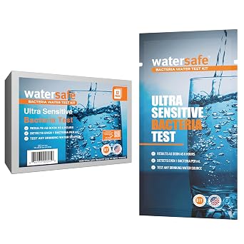 Watersafe Bacteria Water Test Kit USA-Made Results as Fast as 6 Hours Detects Coliform Inc. E. coli & Non-Coliform Bacteria in Drinking, Well & Tap Water Lab-Quality Testing 12 Pack