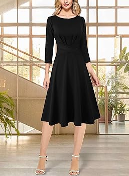 VFSHOW Womens 2025 Office Work Business Casual Fit and Flare
